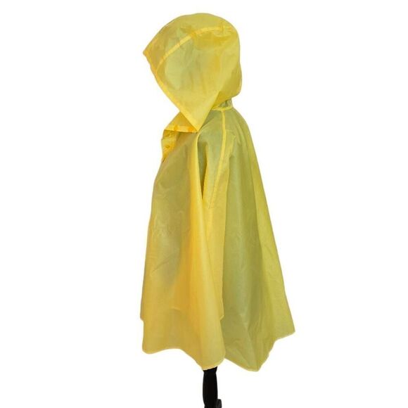SaphiRose Lightweight Yellow Rain Poncho Jacket Waterproof Outerwear Raincoat Ki - Picture 4 of 9